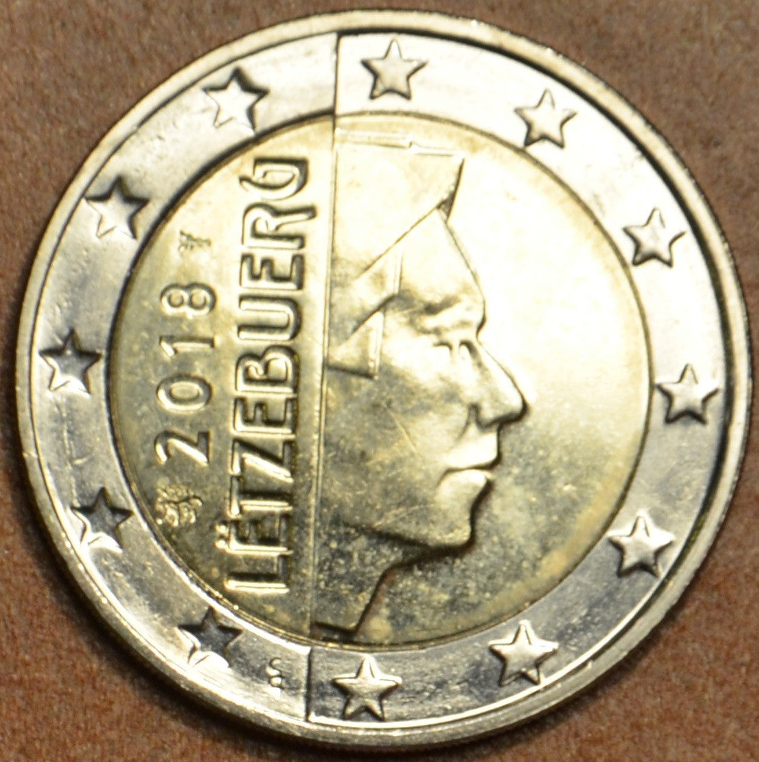 2 Euro Luxemburg 2018 "oroszlán" verjeggyel (UNC)