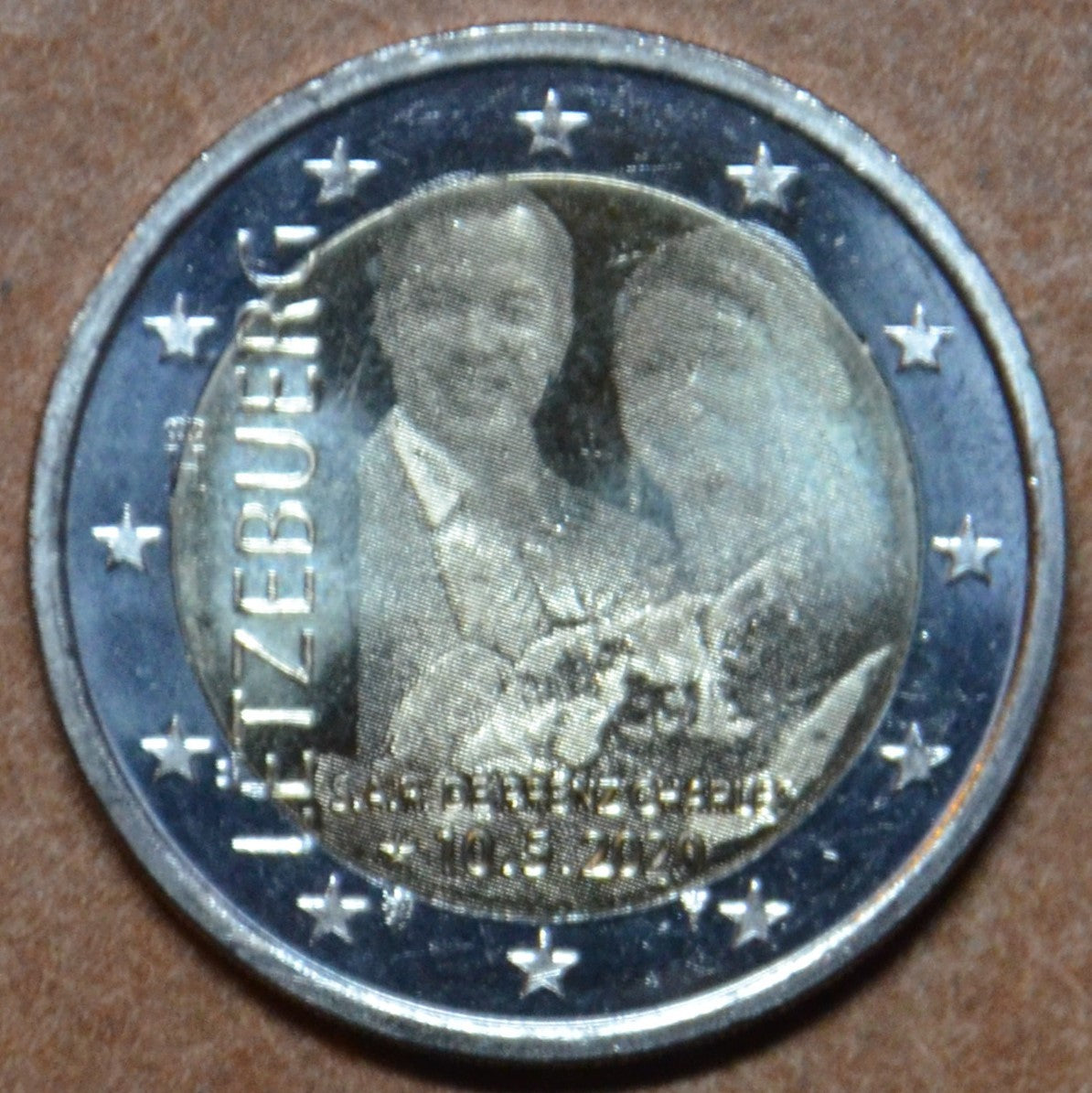 2 Euro Luxemburg 2020 - Károly herceg születése foto/oroszlán verzió (UNC)