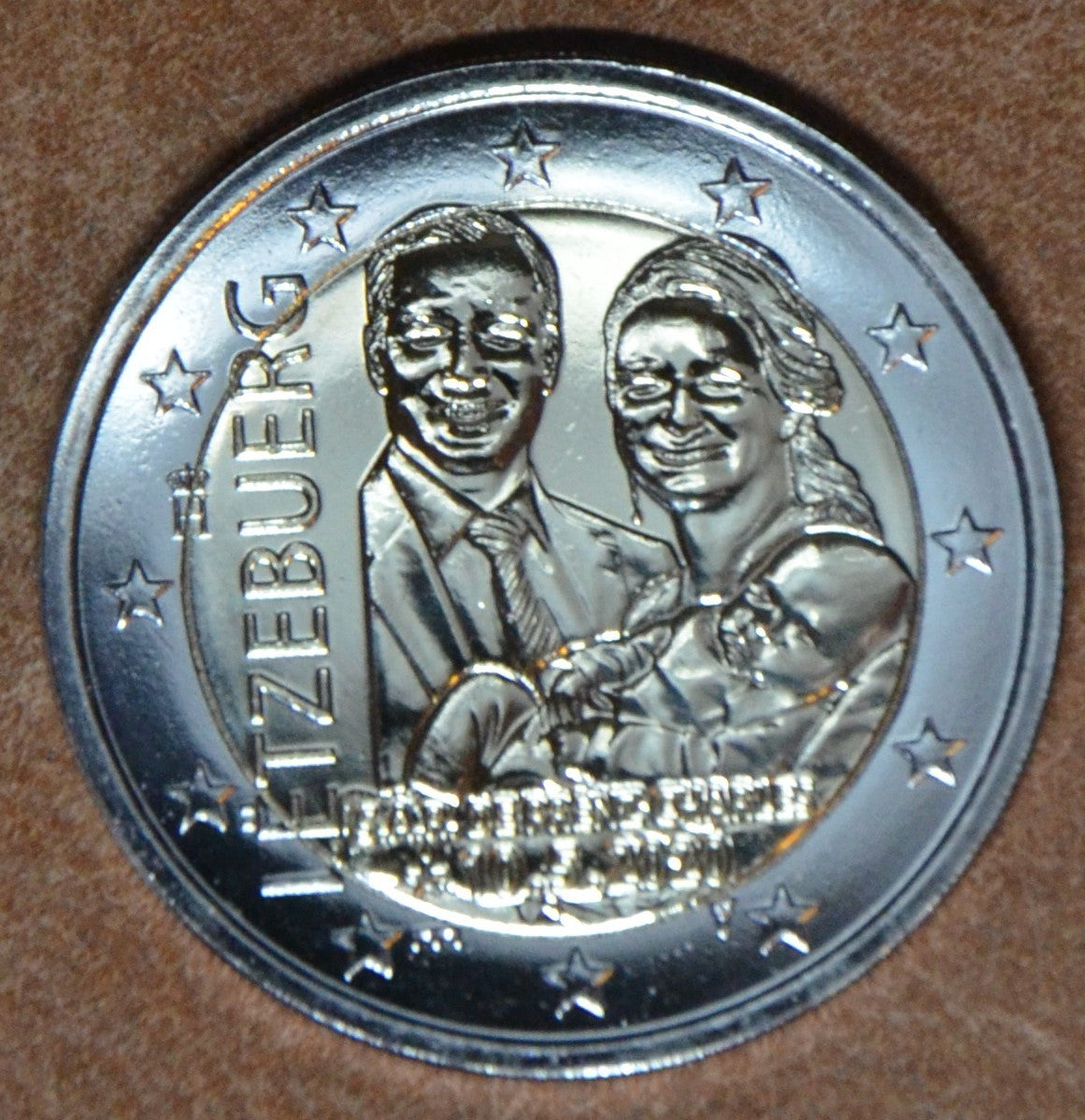 2 Euro Luxemburg 2020 - Károly herceg születése relief/híd verzió (UNC)