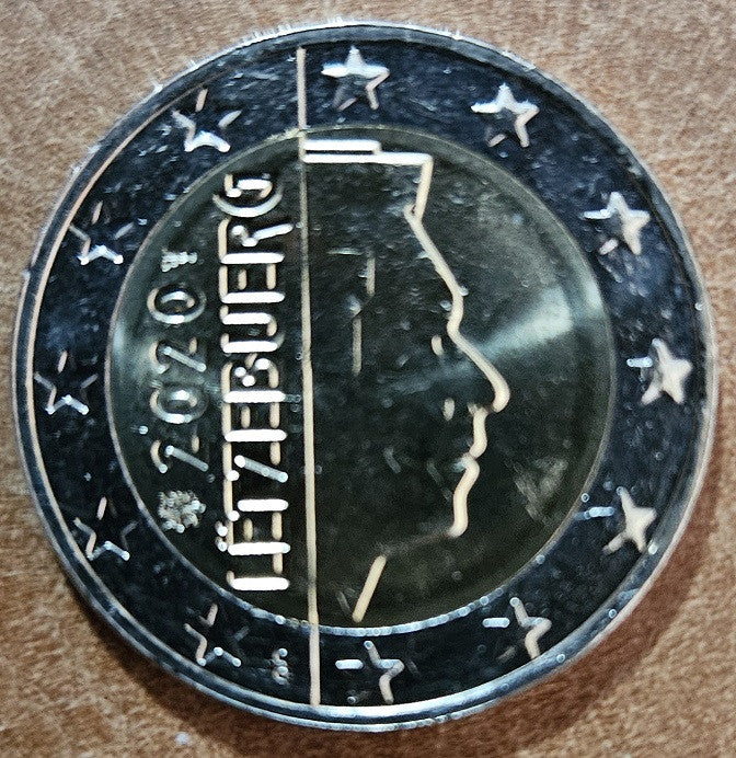 2 Euro Luxemburg 2020 "oroszlán" verjeggyel (UNC)