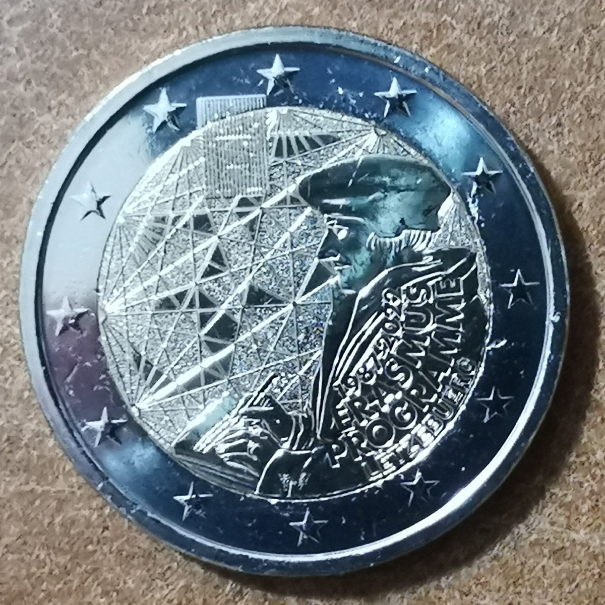 2 Euro Luxemburg 2022 - Erasmus Program (UNC)