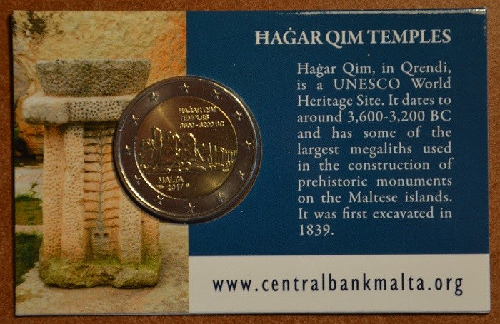 2 Euro Málta 2017 francia verjegy - Hagar Qim (BU kártya)