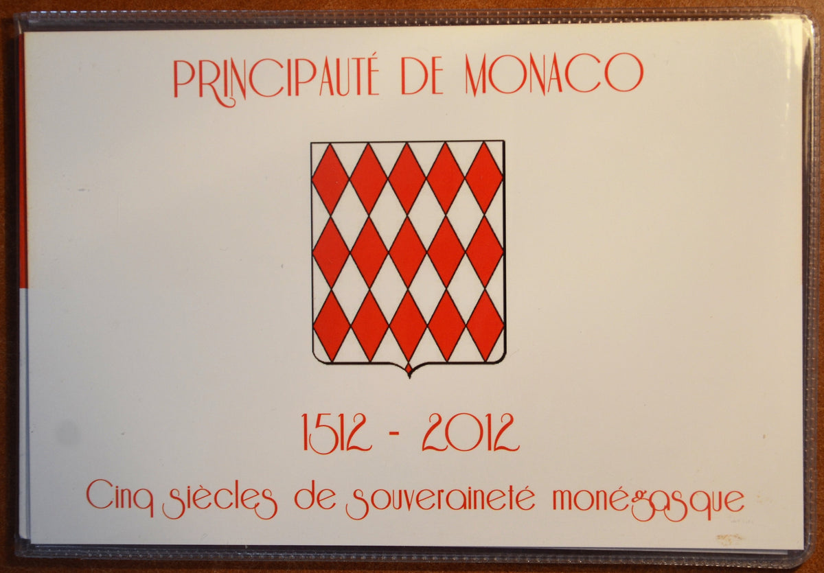 2 Euro Monaco 2012 - A függetlenség 500. évfordulója bélyeggel (UNC)