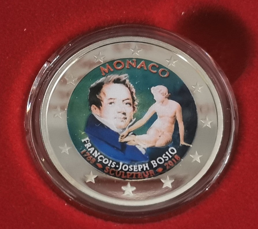 2 Euro Monaco 2018 - François-Joseph Bosio (színezett Proof)