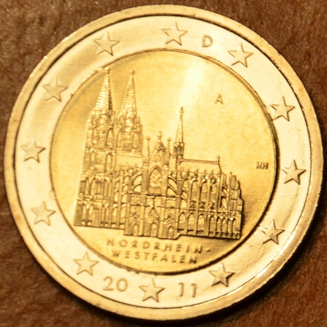 2 Euro Németország 2011 "A" Nordehein-Westfalen: A kölni dóm (UNC)