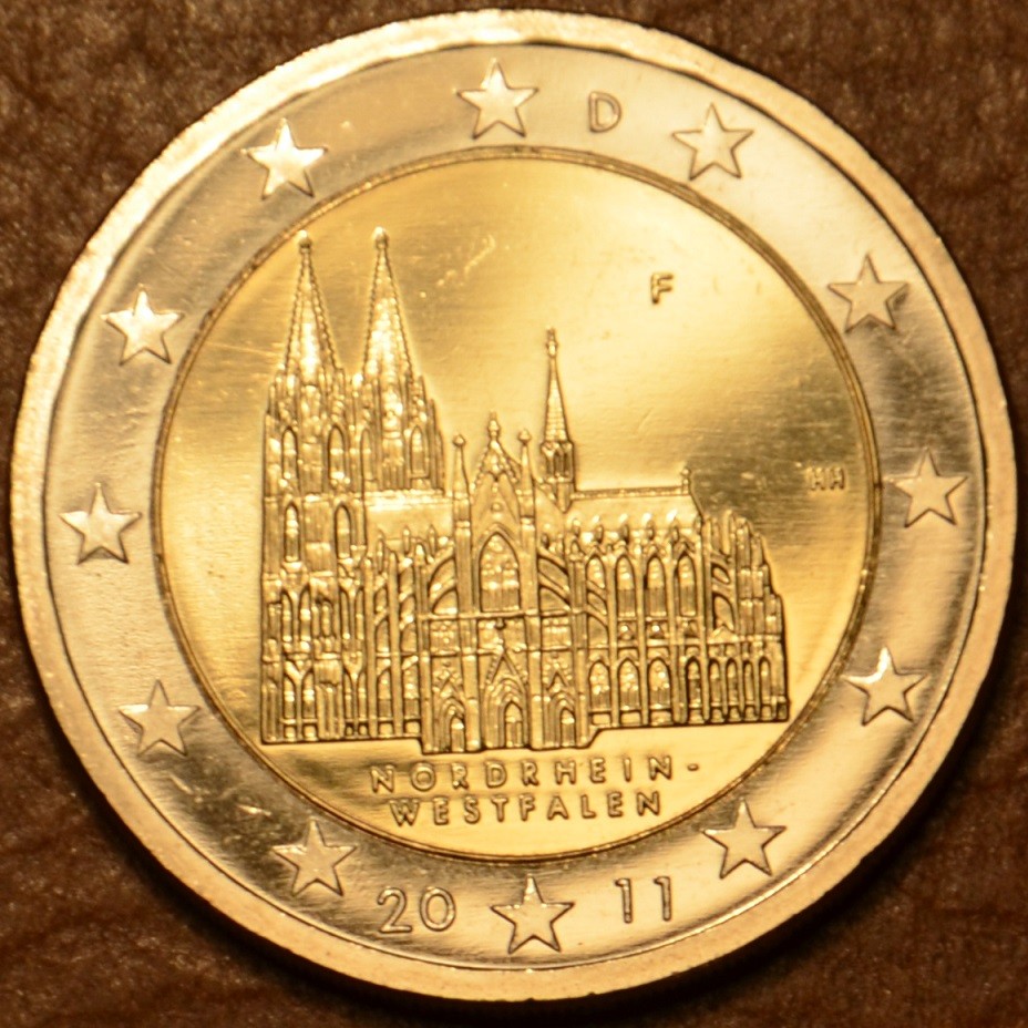 2 Euro Németország 2011 "F" Nordehein-Westfalen: A kölni dóm (UNC)