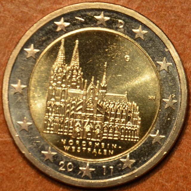 2 Euro Németország 2011 "G" Nordehein-Westfalen: A kölni dóm (UNC)