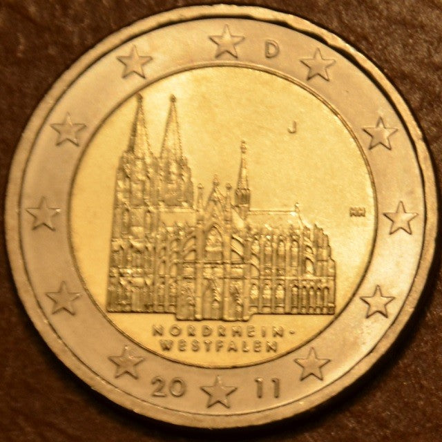 2 Euro Németország 2011 "J" Nordehein-Westfalen: A kölni dóm (UNC)