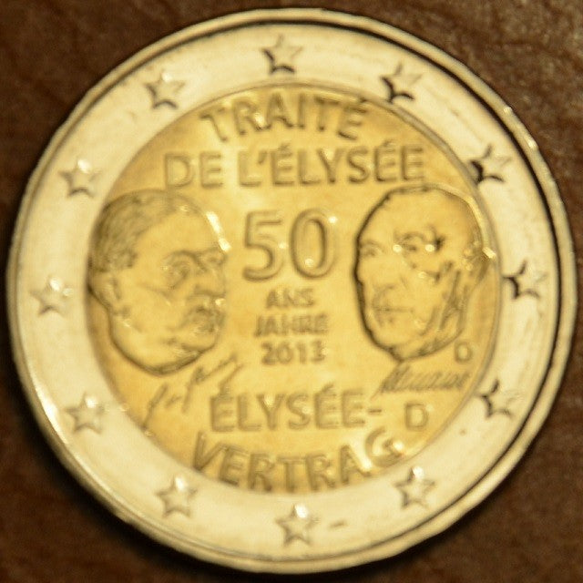 2 Euro Németország 2013 "D" Elyseé Szerzõdés 50. évfordulója (UNC)