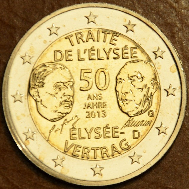 2 Euro Németország 2013 "G" Elyseé Szerzõdés 50. évfordulója (UNC)