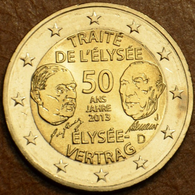2 Euro Németország 2013 "J" Elyseé Szerzõdés 50. évfordulója (UNC)