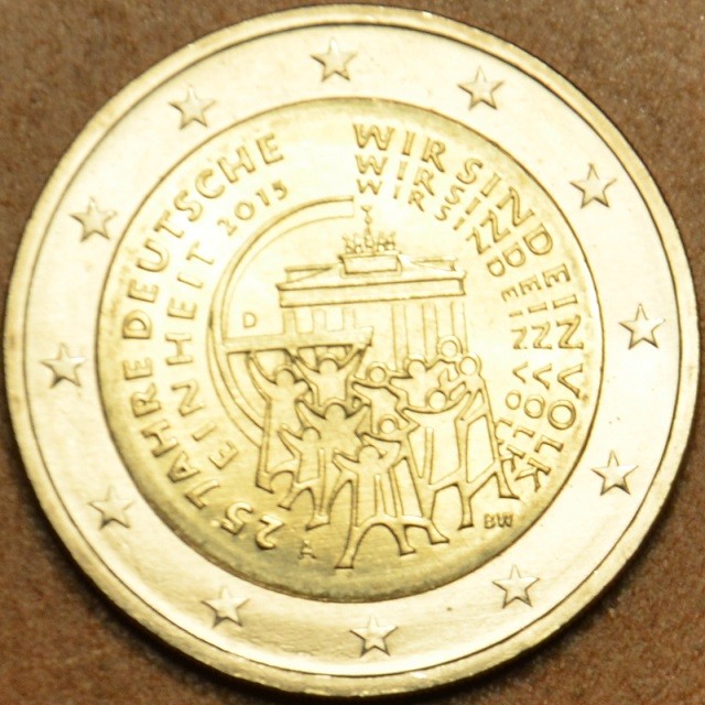 2 Euro Németország 2015 "F" Németország újraegyesítésének 25 éve (UNC)