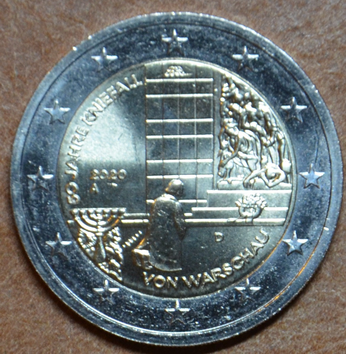 2 Euro Németország 2020 "A" 50 éves a „varsói térdhajtás” (UNC)