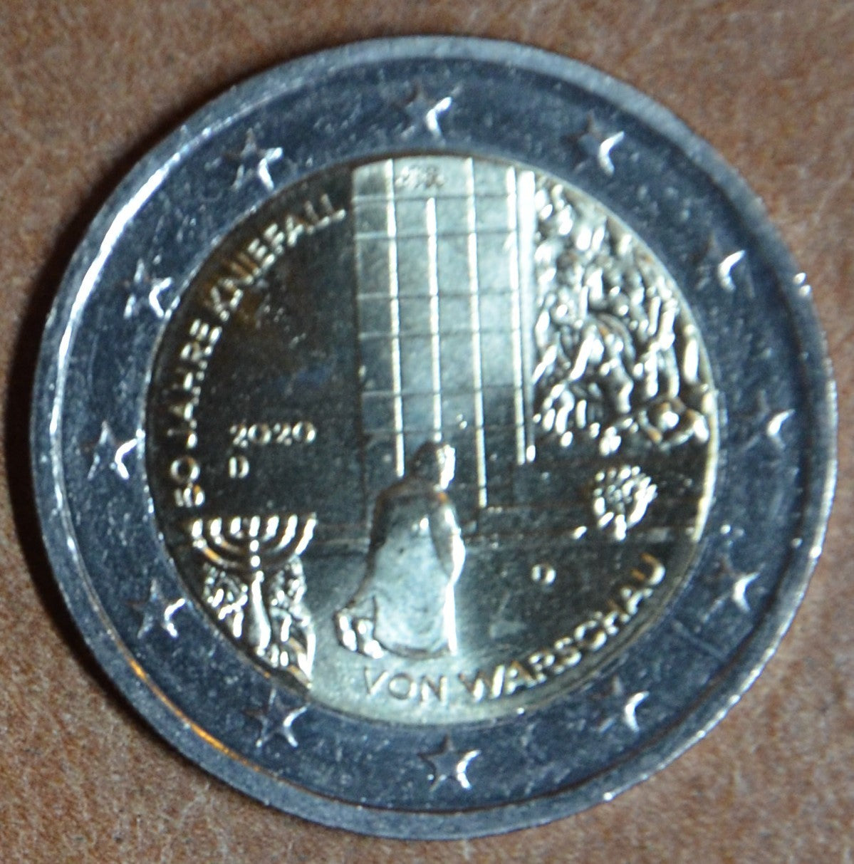 2 Euro Németország 2020 "D" 50 éves a „varsói térdhajtás” (UNC)