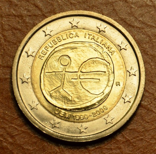 2 Euro Olaszország 2009 - 10 éves az Európai Monetáris Unió (UNC)