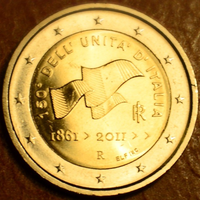 2 Euro Olaszország 2011 - Olaszország egyesítésének 150. évfordulója (UNC)
