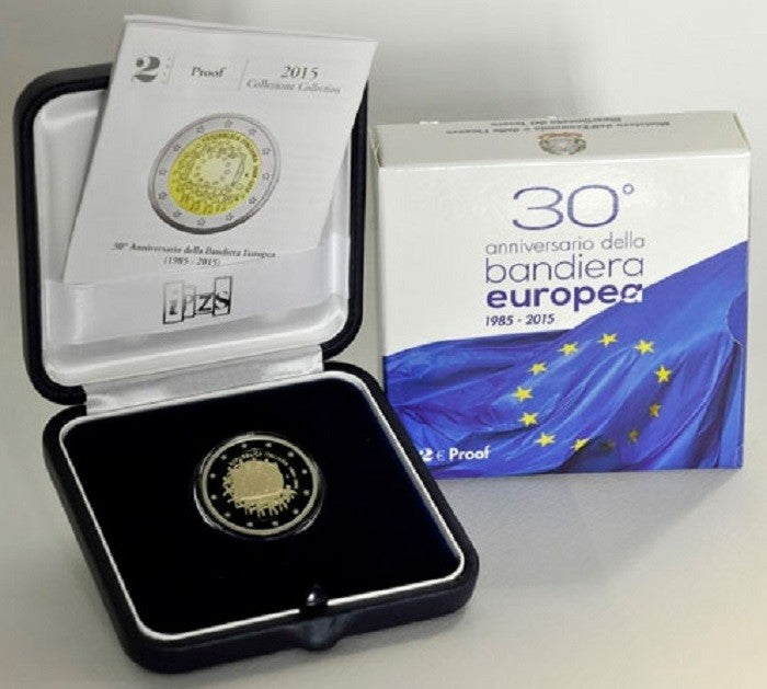 2 Euro Olaszország 2015 - Az európai lobogó 30 éve (Proof)