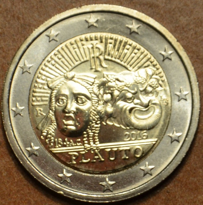 2 Euro Olaszország 2016 - Plautus halálának 2200. évfordulója (UNC)