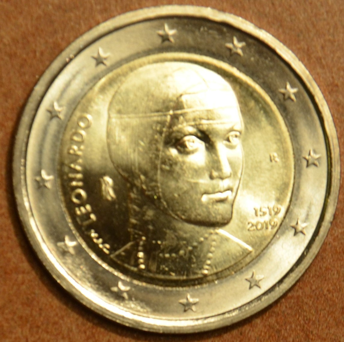 2 Euro Olaszország 2019 - Leonardo da Vinci (UNC)