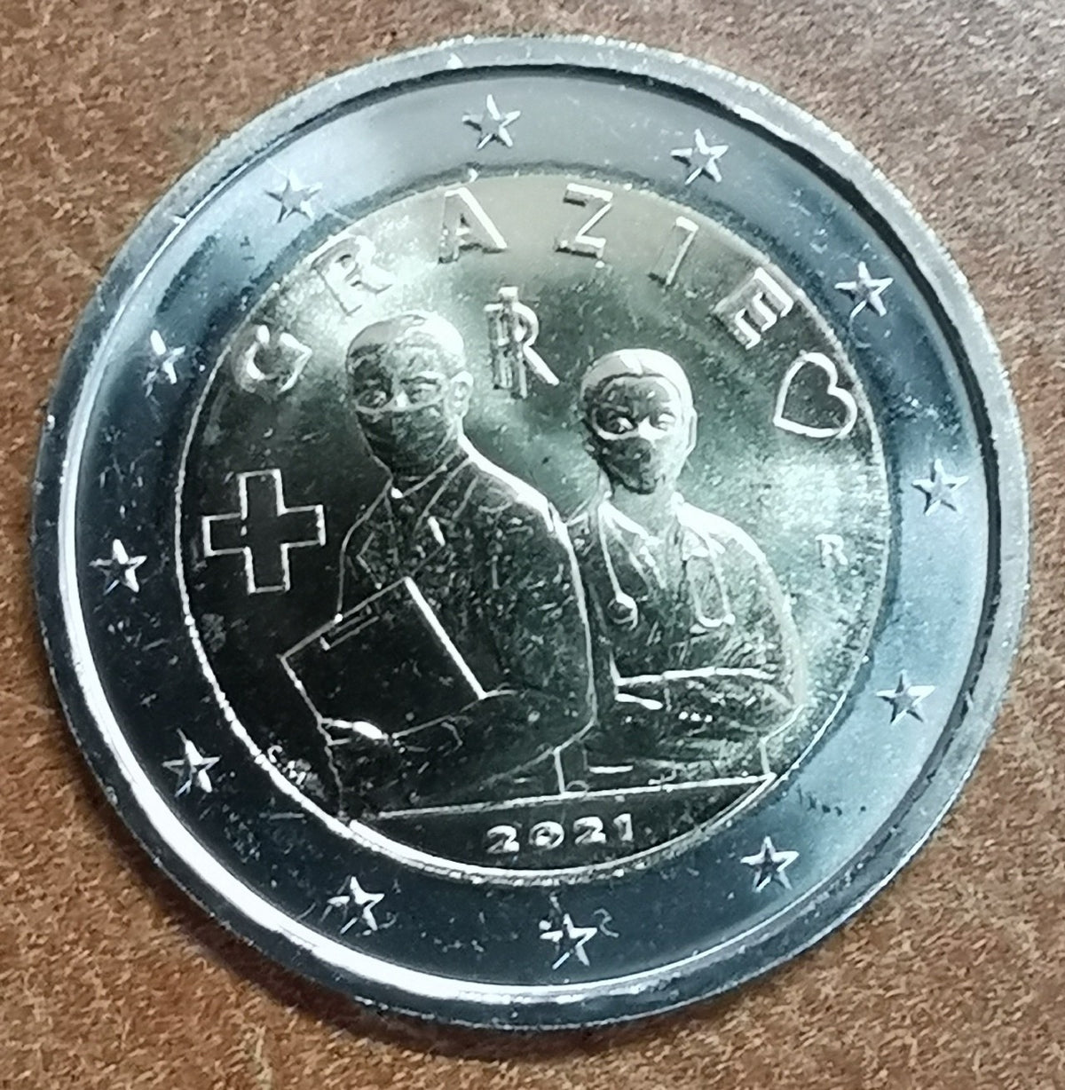 2 Euro Olaszország 2021 - Köszönjük / Grazie (UNC)
