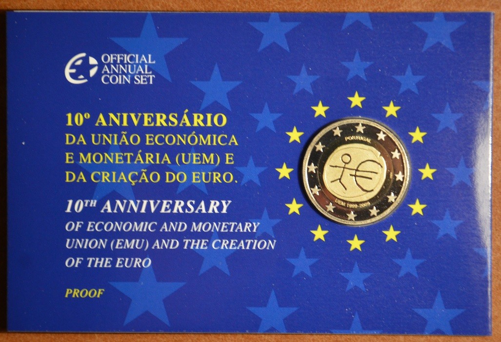 2 Euro Portugália 2009 - 10 éves az Európai Monetáris Unió (Proof)