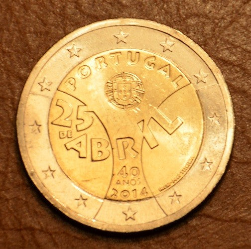 2 Euro Portugália 2014 - Rózsaszín forradalom (UNC)