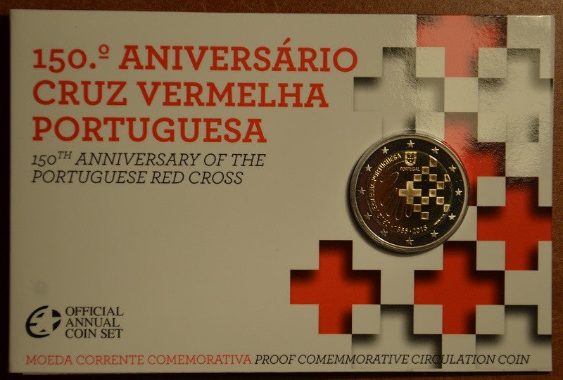 2 Euro Portugália 2015 - A portugál Vöröskereszt 150 éve (Proof)