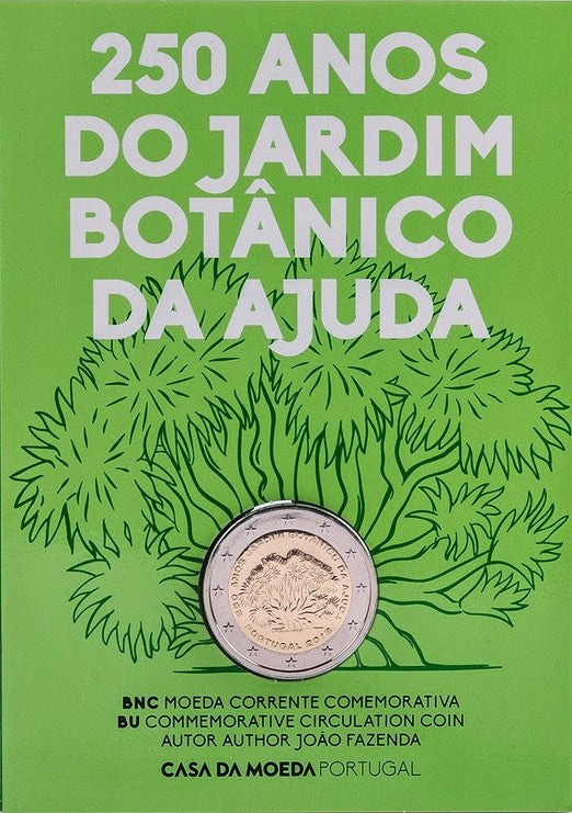 2 Euro Portugália 2018 - Az Ajuda botanikus kert 250 éve (BU)