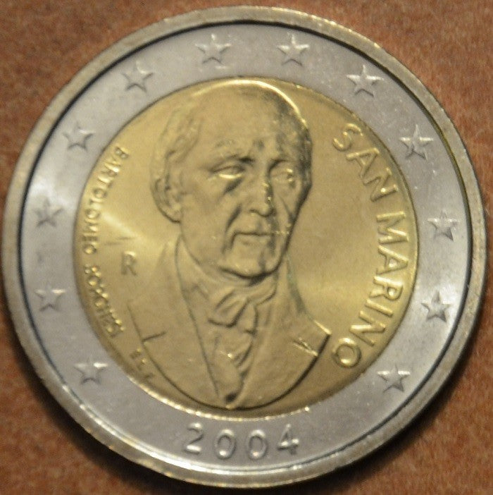 2 Euro San Marino 2004 - Bartolomeo Borghesi (UNC tok nélkül)