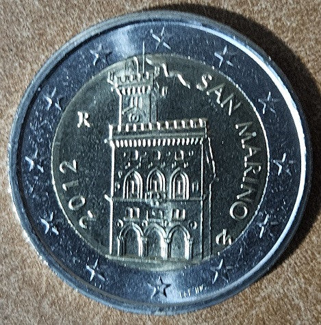 2 Euro San Marino 2012 - A kormányház (UNC)