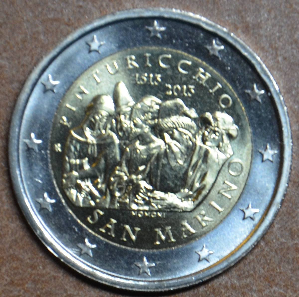 2 Euro San Marino 2013 - Pinturicchio halálának 500. évfordulója (UNC)