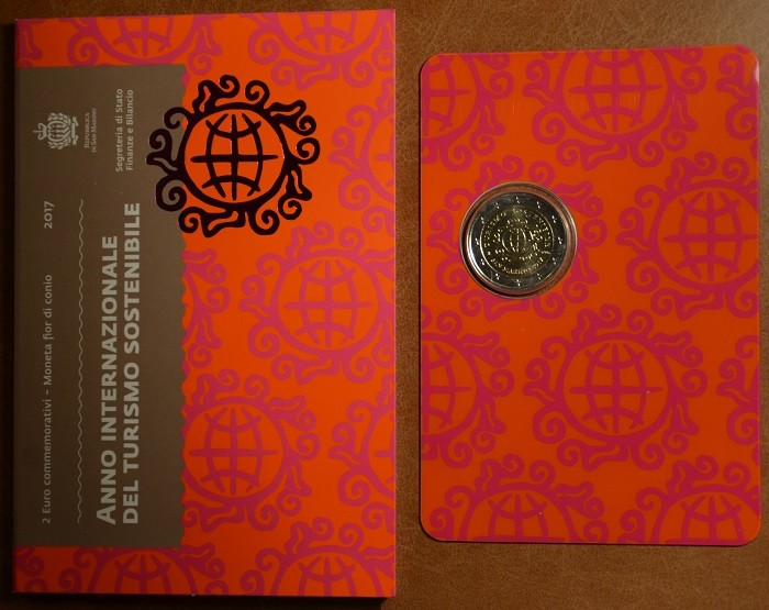 2 Euro San Marino 2017 - A turizmus éve (BU)