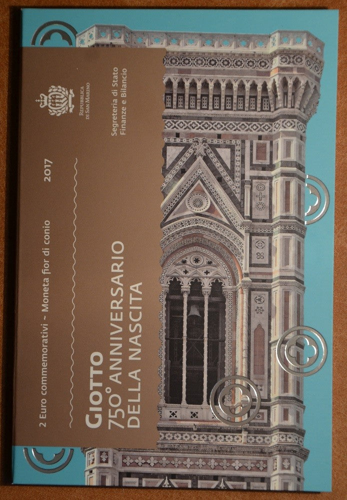 2 Euro San Marino 2017 - Giotto születésének 750. évfordulója (BU)