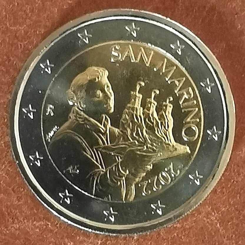 2 Euro San Marino 2022 - Szent Marinus (UNC)