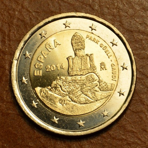 2 Euro Spanyolország 2014 - Park Güell és Antoni Gaudi munkái (UNC)