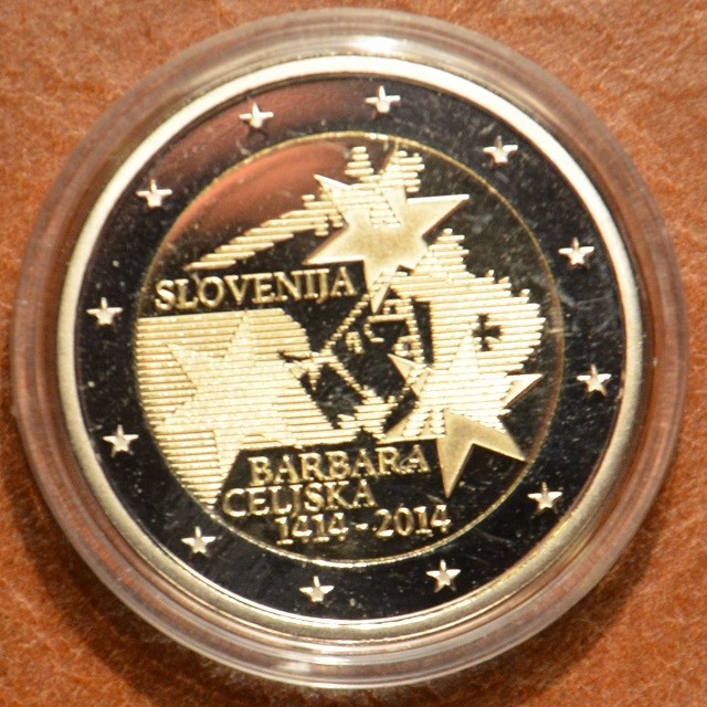 2 Euro Szlovénia 2014 - Cillei Borbála koronázásának 600. évfordulója (Proof)