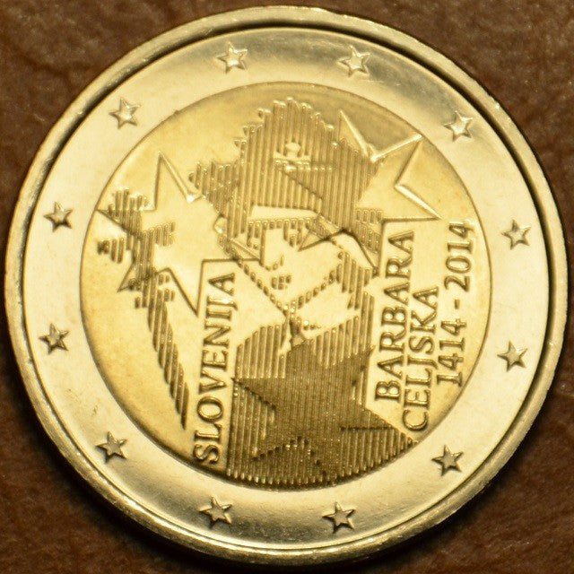 2 Euro Szlovénia 2014 - Cillei Borbála koronázásának 600. évfordulója (UNC)