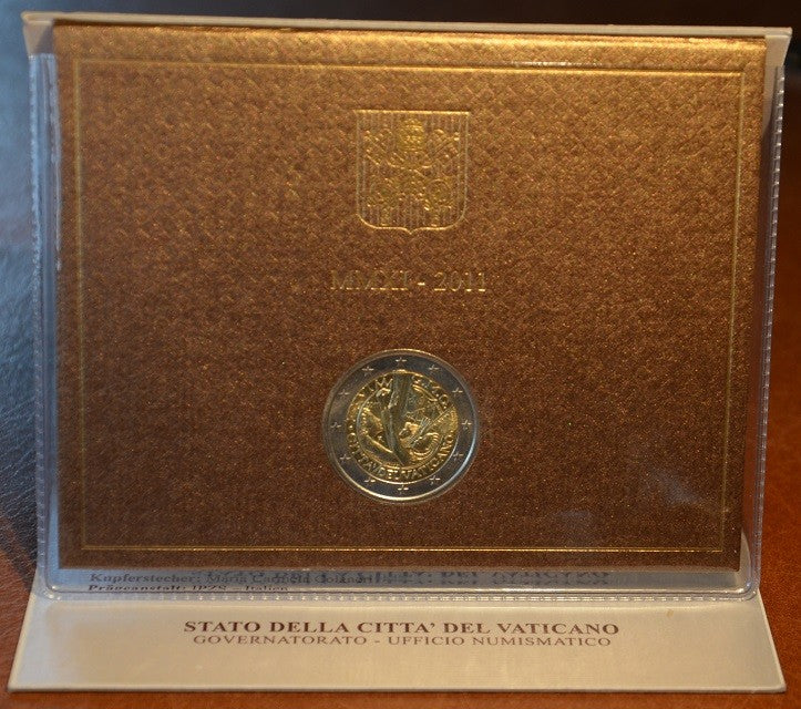 2 Euro Vatikán 2011 - XXVI. ifjúsági világtalálkozó Madrid (BU)