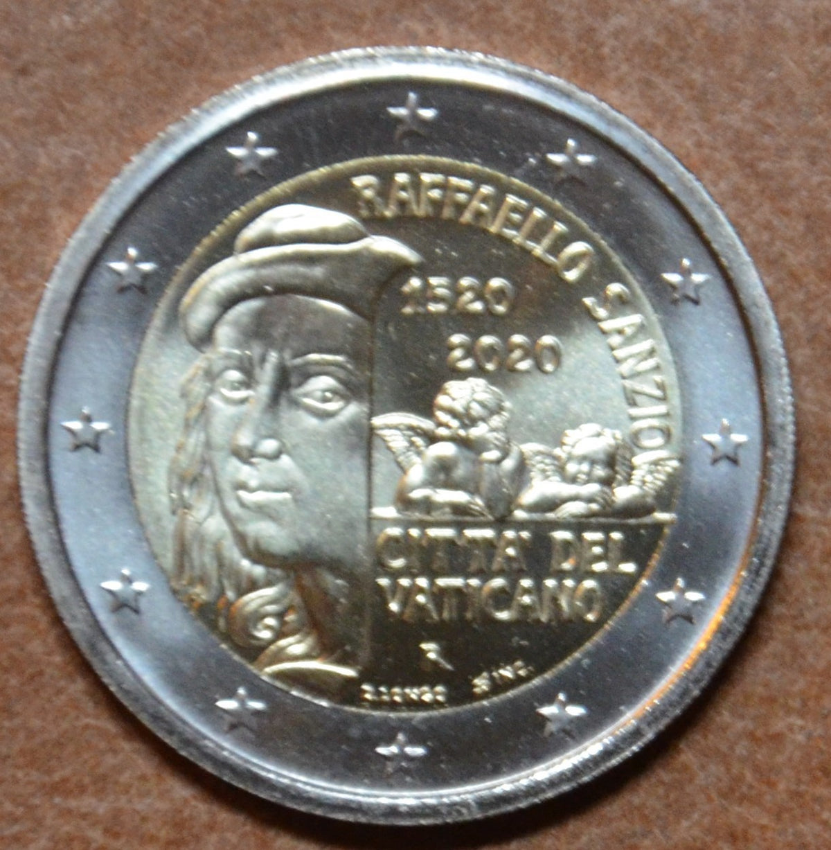 2 Euro Vatikán 2020 - Raffaello Sanzio (UNC kapszulában)