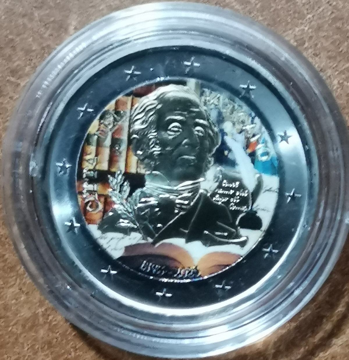 2 Euro Vatikán 2023 - Alessandro Manzoni (színezett UNC)