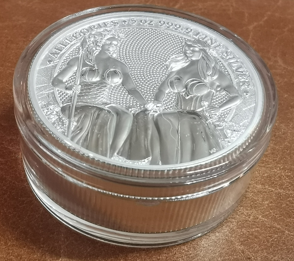 25 Mark Germania 2021 - Allegories: Austria & Germania (5 oz Ag)