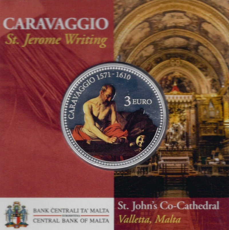 3 Euro Málta 2022 - Caravaggio (színes BU)