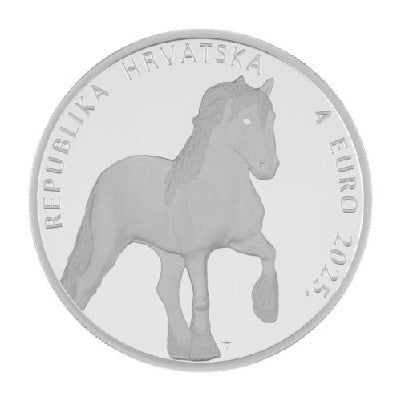 4 Euro Horvátország 2025 - Horvát hidegvérű lovak (Proof)