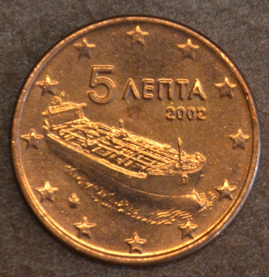 5 cent Görögország 2002 (UNC)