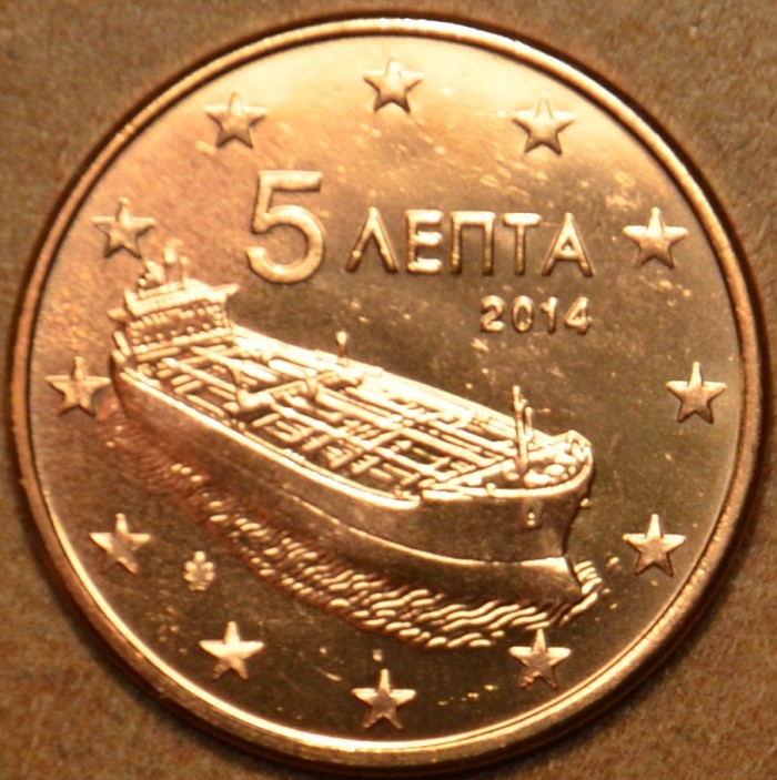5 cent Görögország 2014 (UNC)