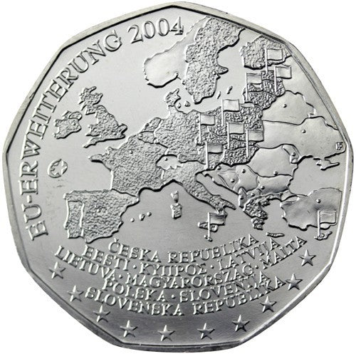 5 Euro Ausztria 2004 - Az EÚ bővítése (UNC)