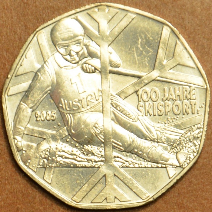5 Euro Ausztria 2005 - A sízés 100 éve (UNC)