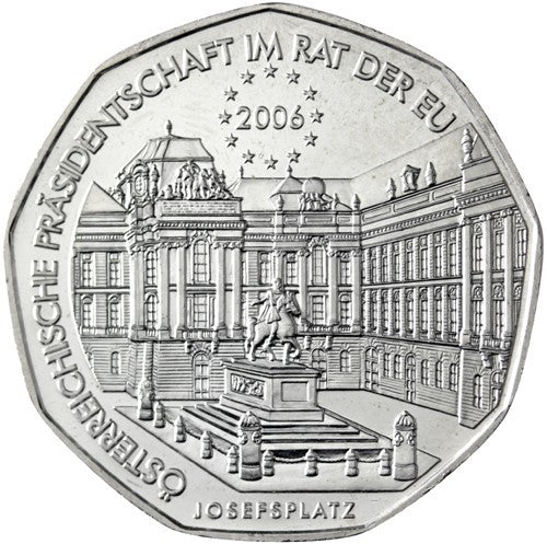 5 Euro Ausztria 2006 - Az EU elnökség (UNC)