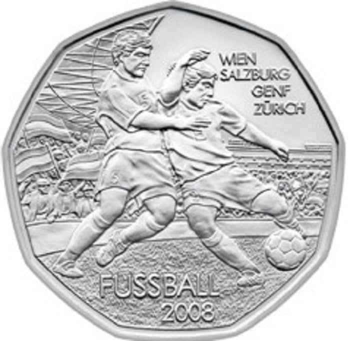 5 Euro Ausztria 2008 - Labdarúgás 2 (UNC)