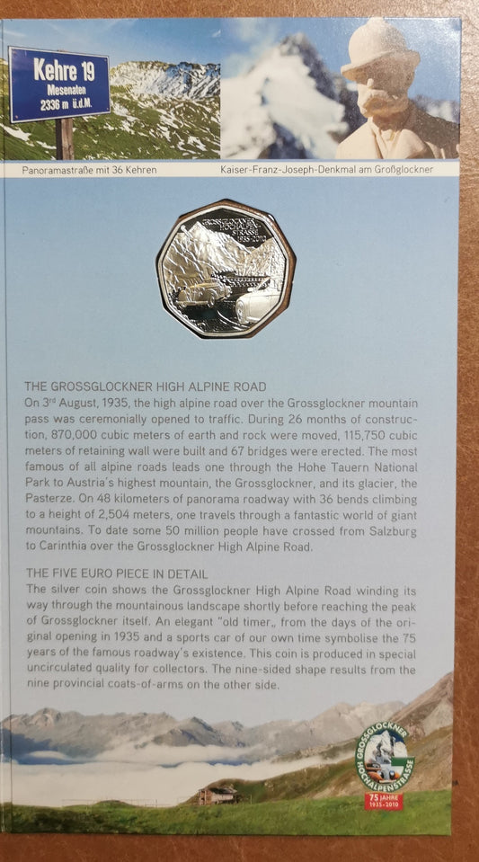 5 Euro Ausztria 2010 Grossglockner (BU)